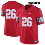 Women's NCAA Ohio State Buckeyes Jaelen Gill #26 College Stitched 2018 Spring Game No Name Authentic Nike Red Football Jersey CG20I16QH